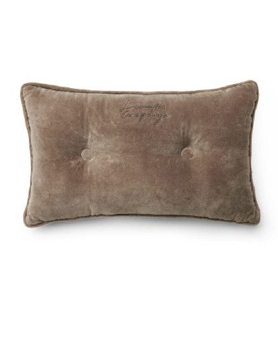 Pute i økologisk bomullsvelour med knapper