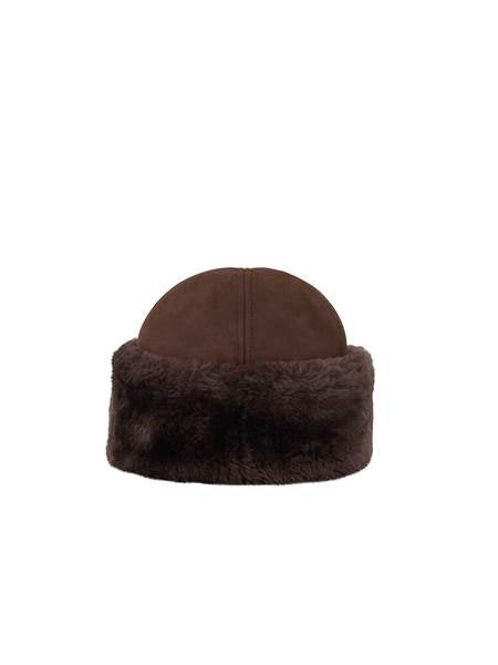 Dora shearling hat brun