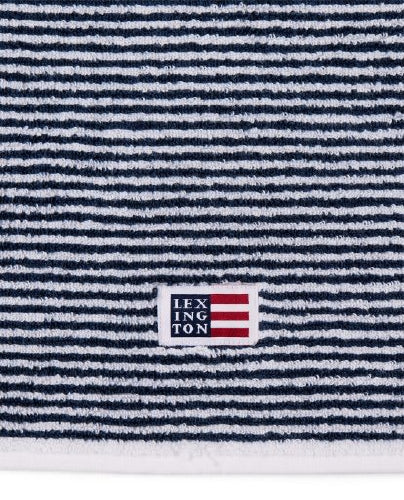 Original Towel white navy stripe