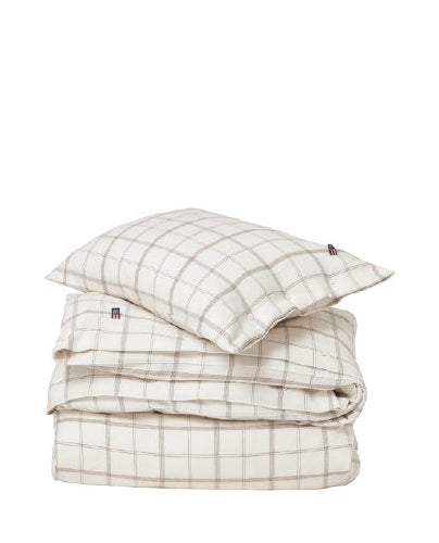Checked Cotton Flannel Sengesett
