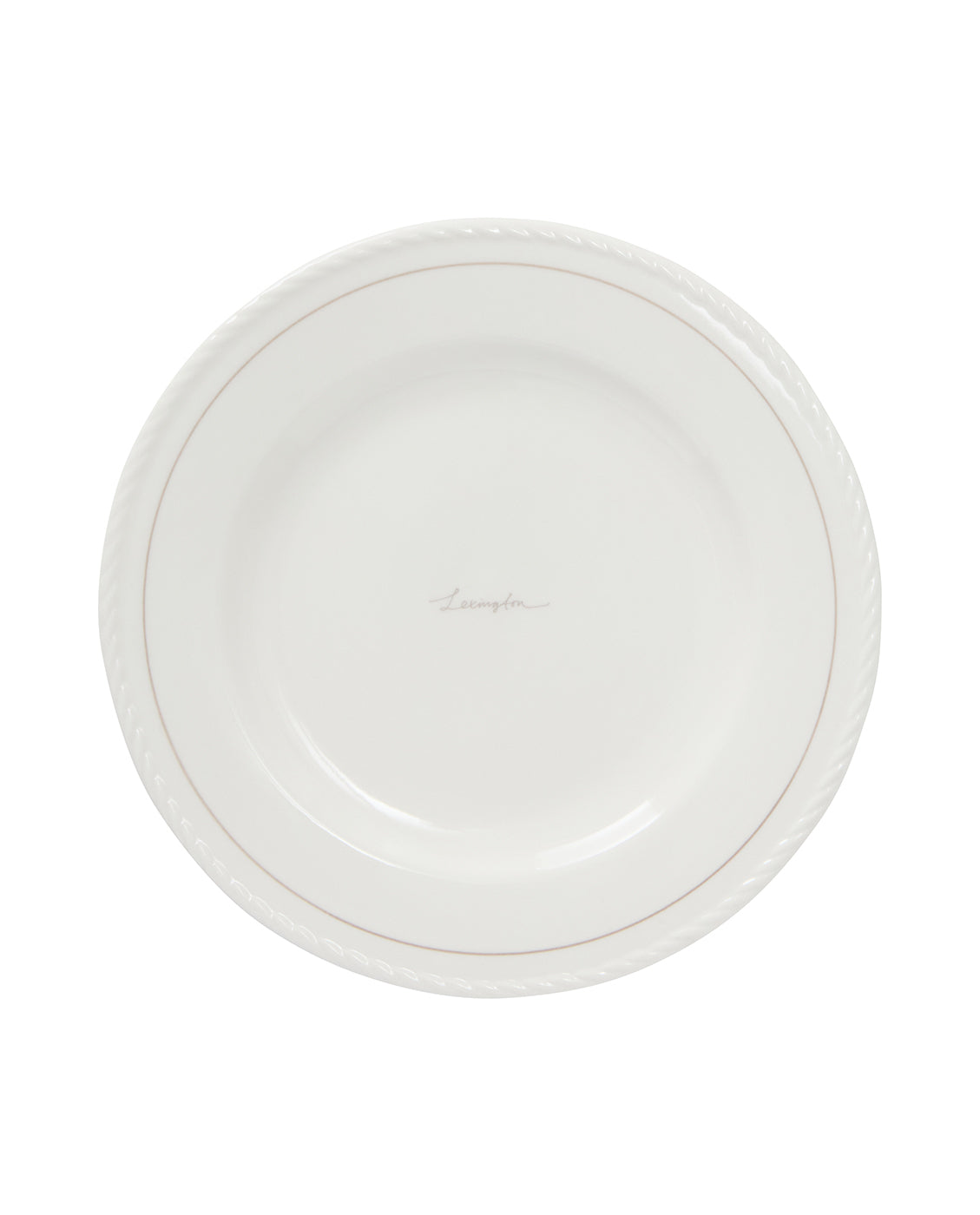 Gavesett med desserttallerkener i porselen fra lexington (sett med 4), hvit/beige