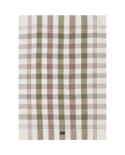 Checked linen7cotton kitchen towel