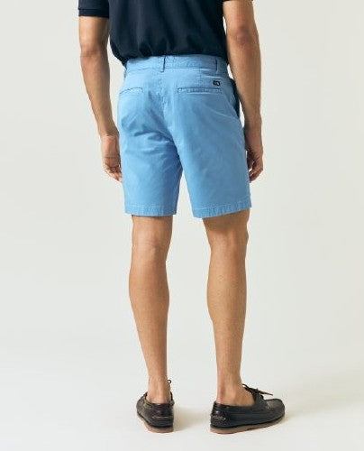 Klassisk shorts i bomullstwill, blå