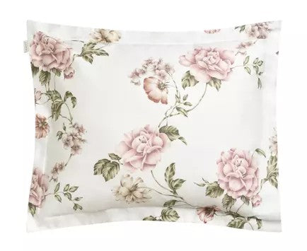 Floral print pillowcase