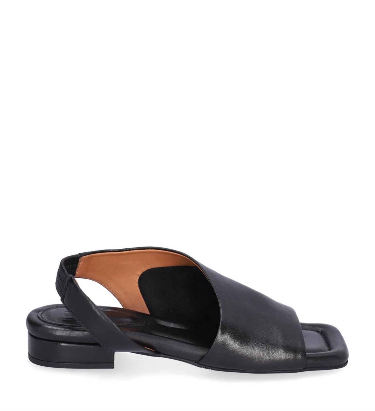 Black nappa sandal