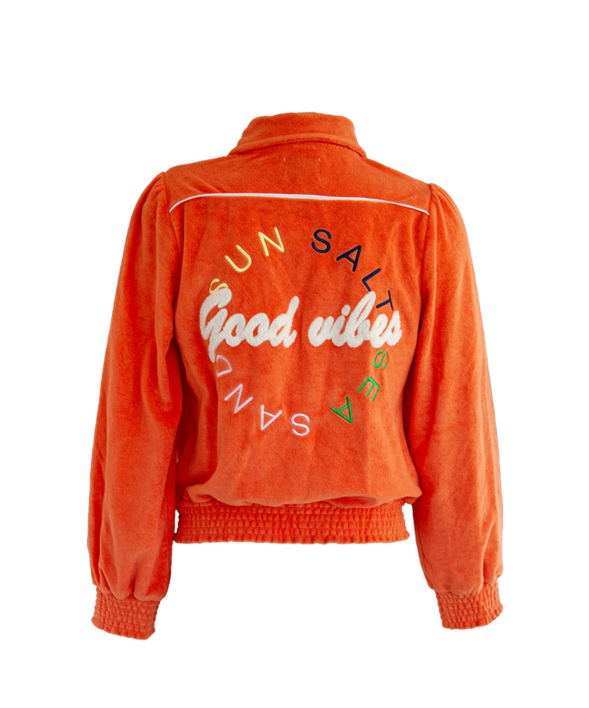 Break point cardigan orange