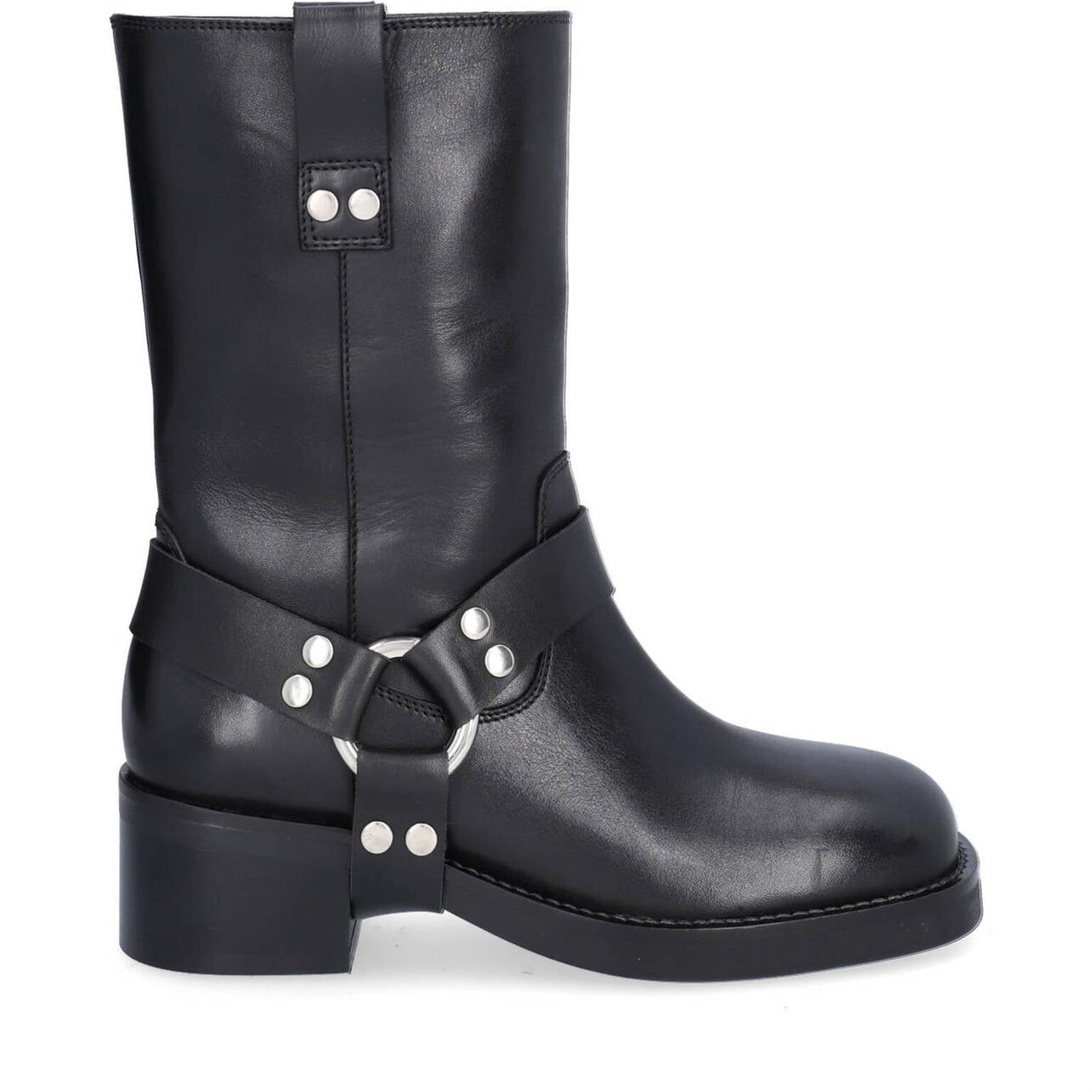 Biker Boots Black Calf