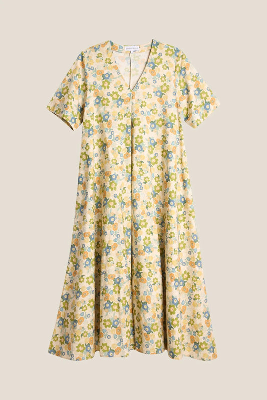 Eva flower print kjole