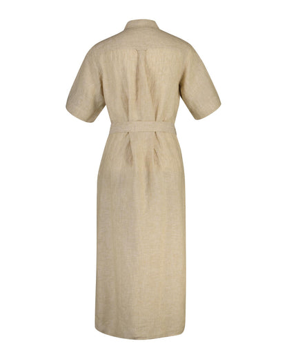 LINEN SS SHIRT DRESS