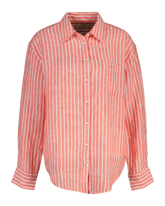 REL STRIPED LINEN LS SHIRT