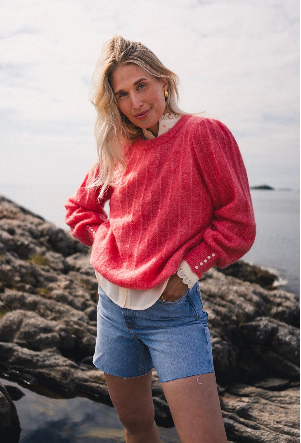 Raus Amalie Puff Pullover Quiet Harbor