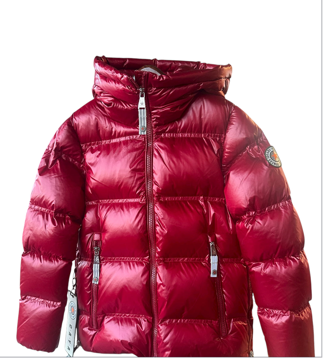 Erika Deep red dunjakke