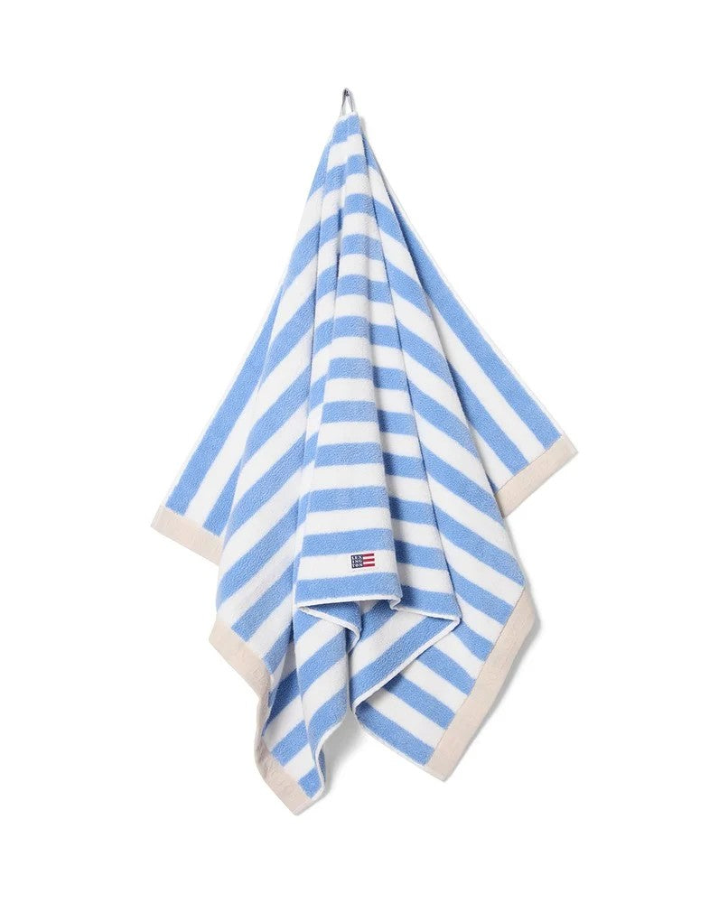 Block Striped Towel Sky Blue/White/Moonbeam 70x130