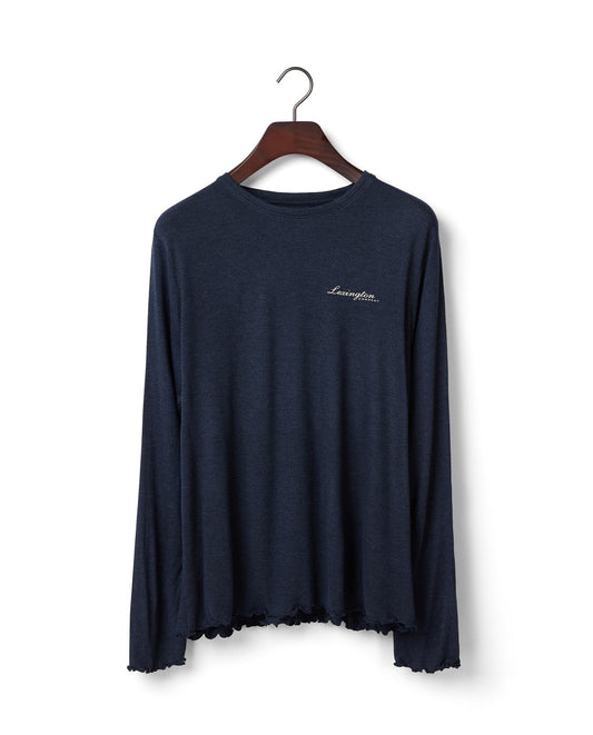 Pysjamassett i viskose/modal-blanding jersey, mørkeblå