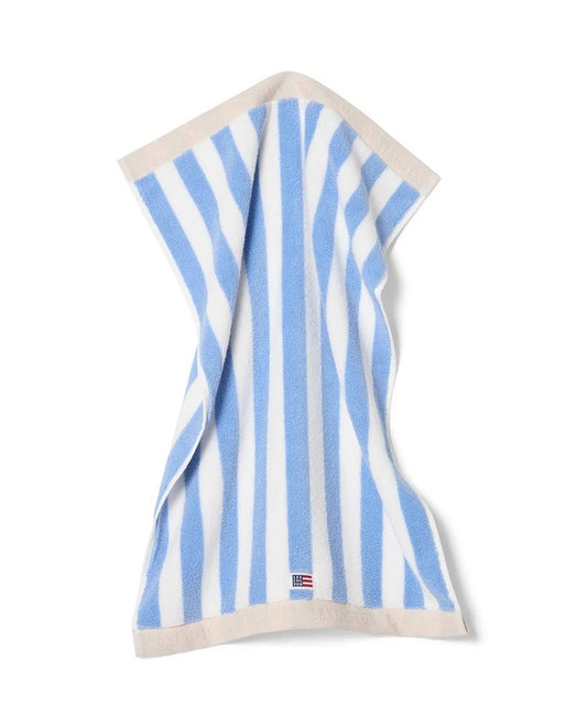 Block Striped Towel Sky Blue/White/Moonbeam 30x50