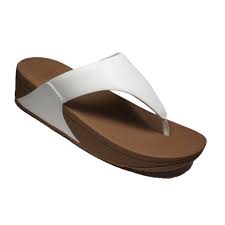 Lulu leather topost hvit sandal