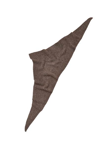 Alpaca-Wool Triangle Scarf