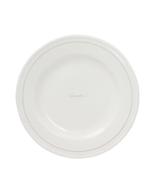 Gavesett med desserttallerkener i porselen fra lexington (sett med 4), hvit/beige