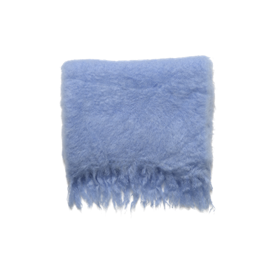 Mohair strikket pledd