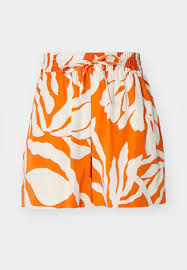 Palm print pull on shorts
