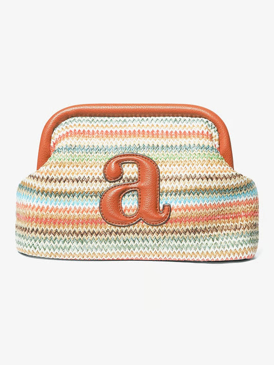 Raffia Clutch Stripe