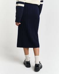 Wide Ribbed Wool skirt