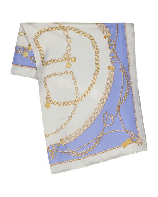 CHAIN PRINT SILK SCARF