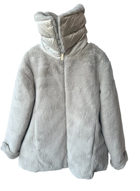 Reversible fake fur jakke