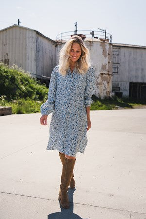 Gry Astrid Skjorte Kjole Q Harbor Flower