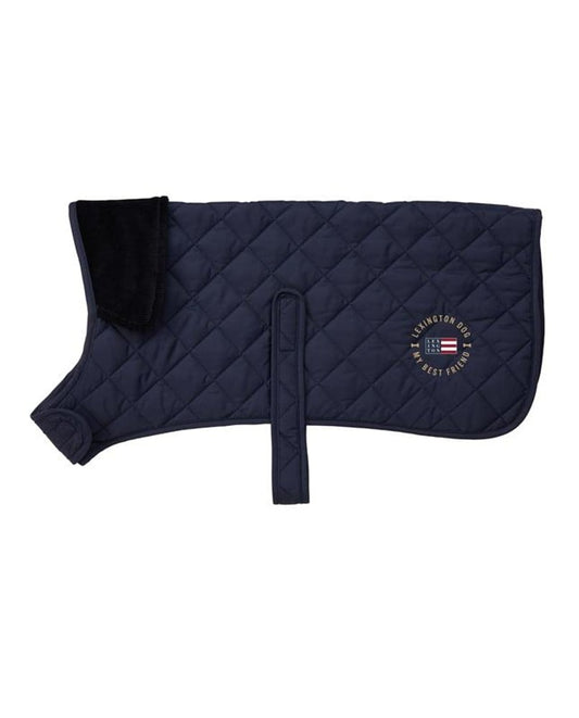 Lexington dog quilted jacket, dark blue