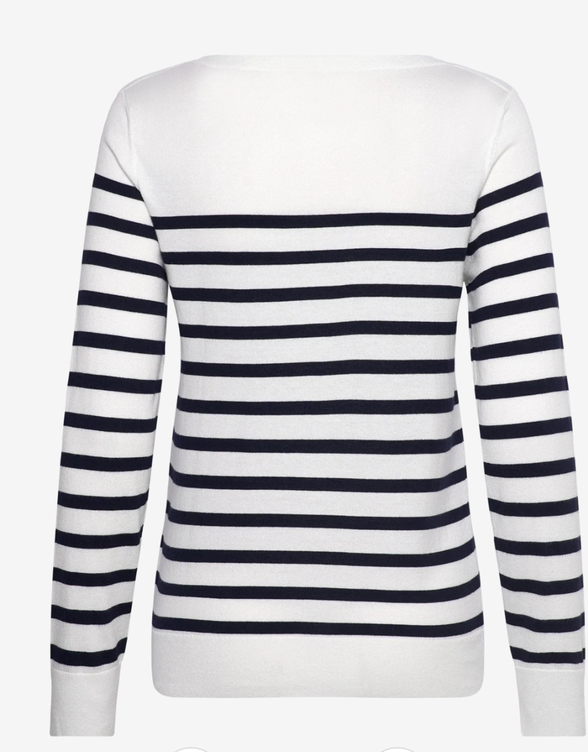 FINE KNIT STRIPED BOAT NECK