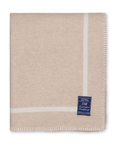 Bjørn jacquard-pledd i resirkulert ull