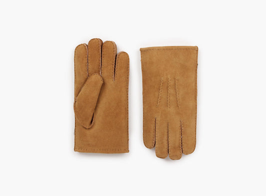 Christopher Suede Shearling Gloves