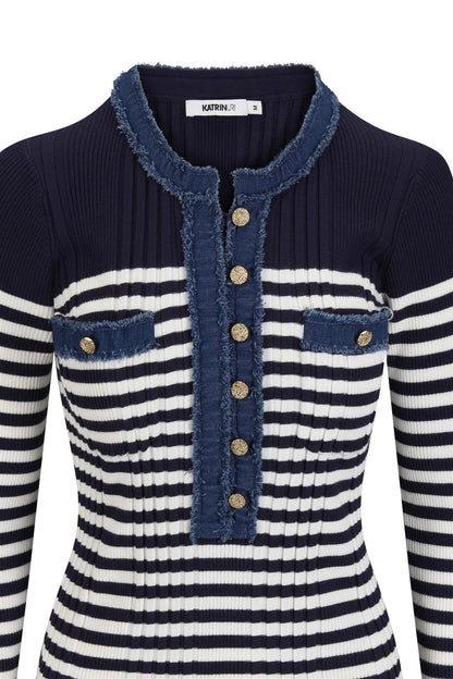 La Pullover stripe