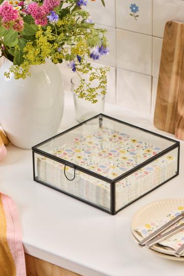 Serviet Grand Ma's flowers 50 stk pr pakke
