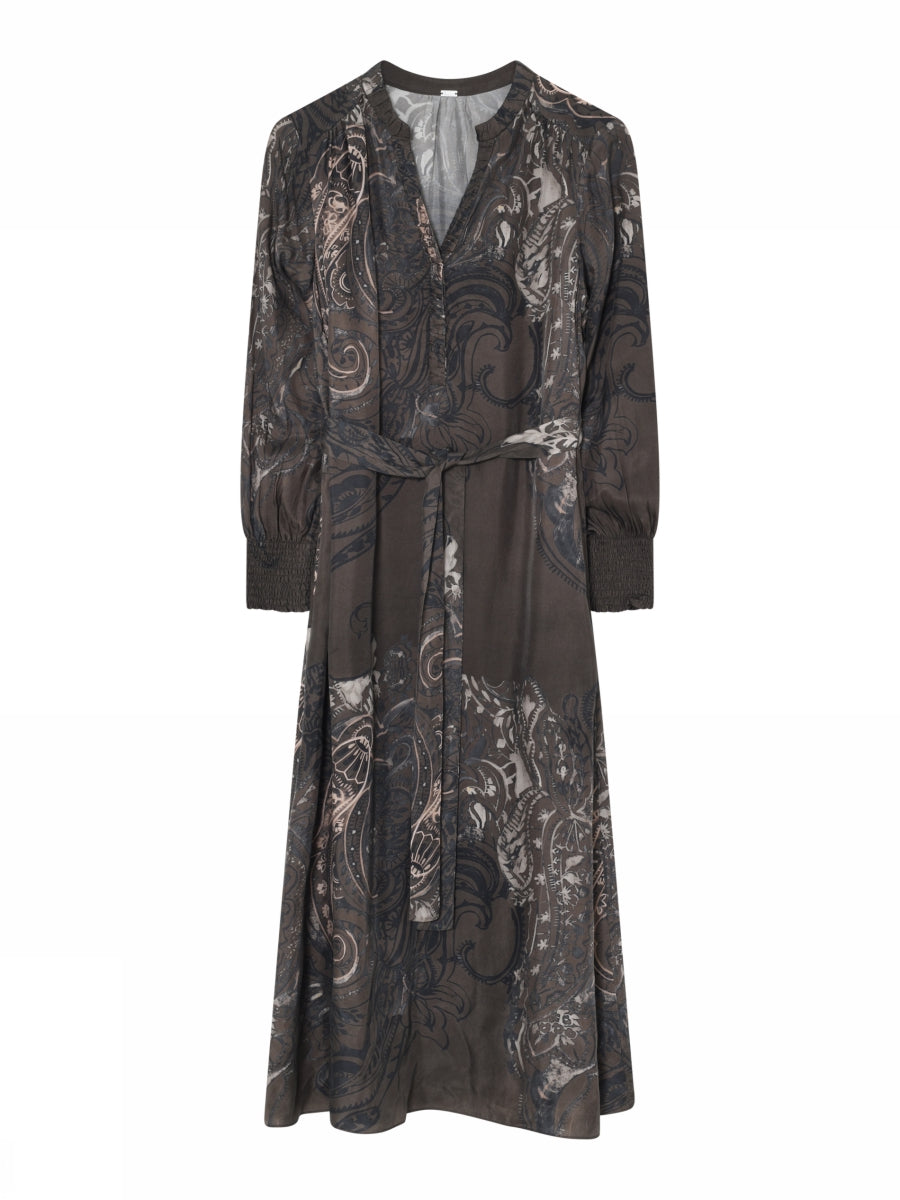 Anika, midi+ dress with belt