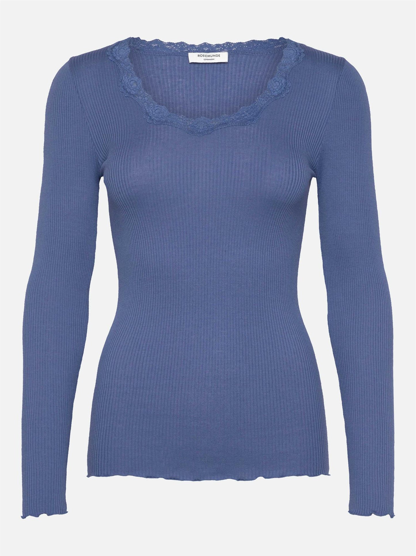 RWBabette Silk LS U-neck Lace T-shirt