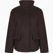 SHORT WOOL JACKET WITH ZIP