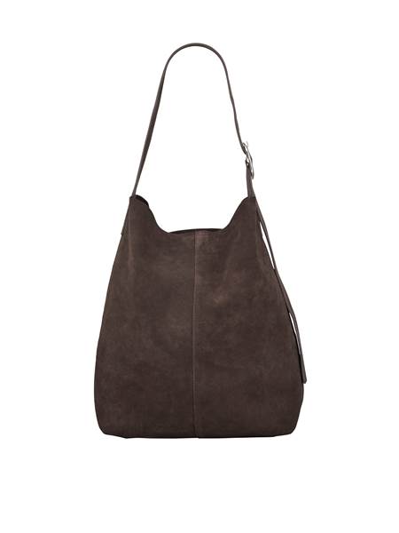 Suede Mae Buckle Bag