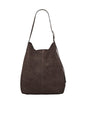 Suede Mae Buckle Bag