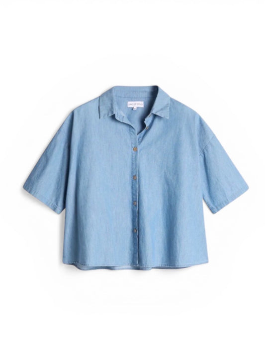Resort denim skjorte