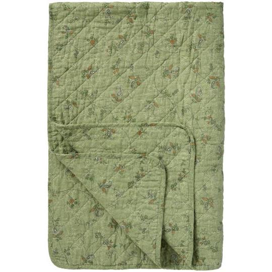 Quilted pledd grønn