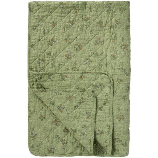 Quilted pledd grønn