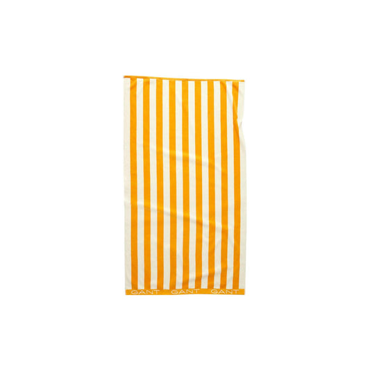 BLOCK STRIPE BEACH TOWEL, MEDAL YELLOW
