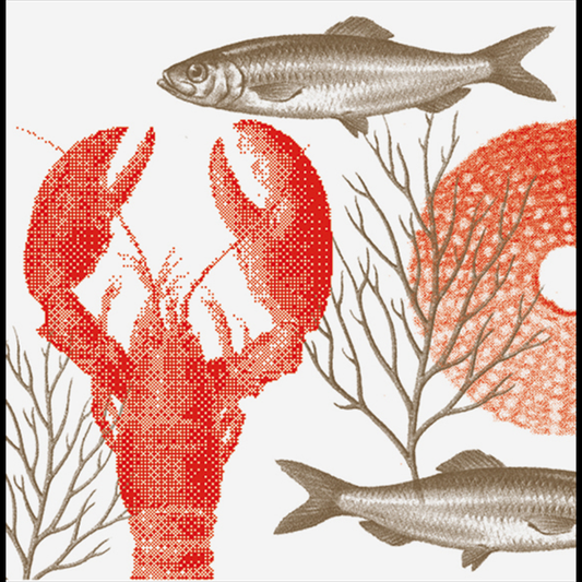 PAVIOT Lobster Red 40x40 cm