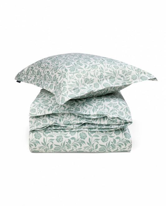 Cotton sateen bed set white eucal