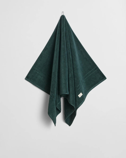 Gant Premium towel tartan green