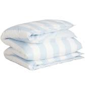 Percale stripe stripe singel dynetrekk