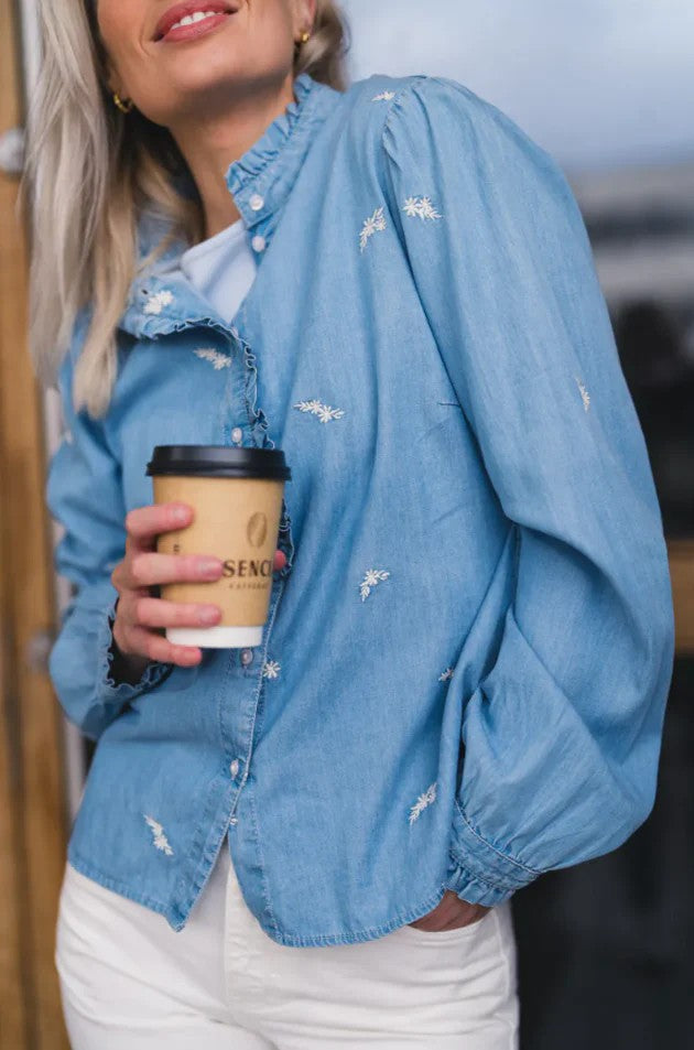 Pernilla Shirt, Mid Wash