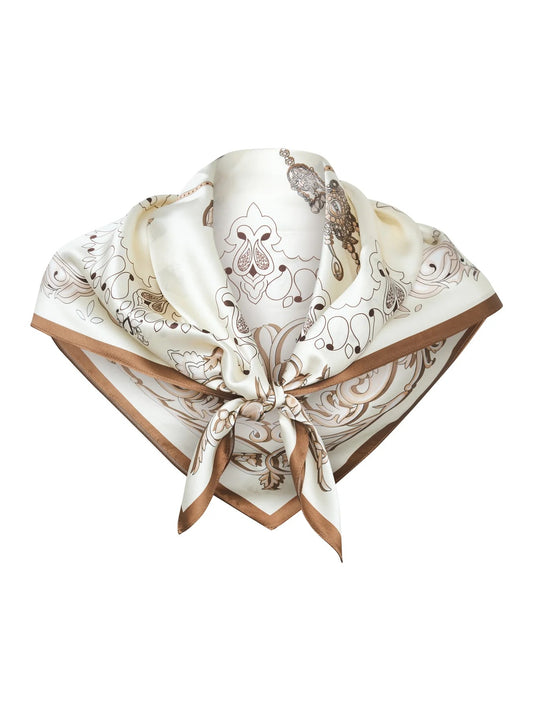 Lola silk scarf light yellow
